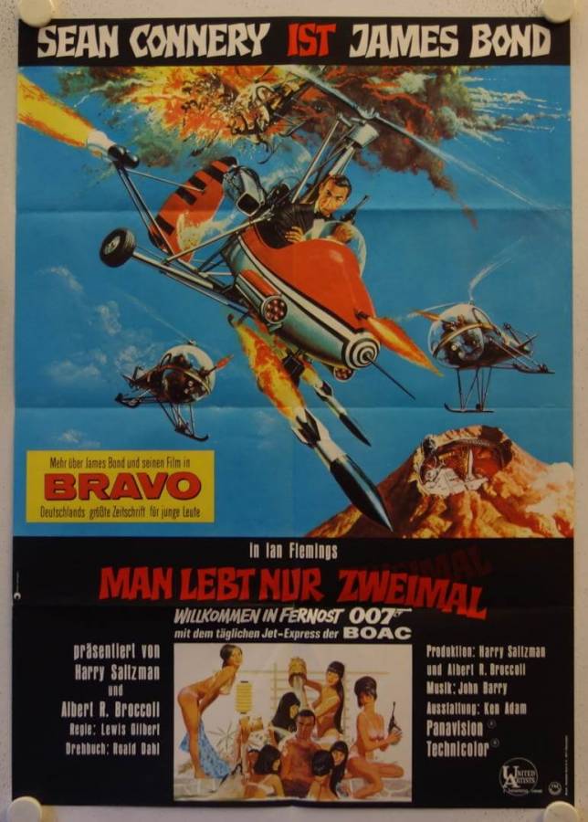 You only live twice original release german movie poster